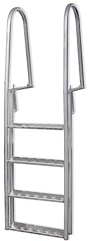 Cervaline Échelle de Piscine/Quai à 4 marches Aluminium 167 cm,Maison & Jardin,Piscine & Spa,Accessoires pour piscines & spas,Échelles, escaliers & rampes de Piscine,8.2 kg-91197