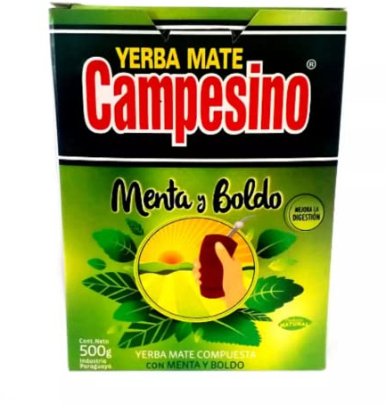Yerba Mate Campesino with Mint and Boldo Calming Blend 500g