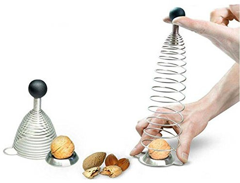 Wildlead schiaccianoci, Noce Cracker Acciaio Inox Spirale Primavera Metallo schiaccianoci Noce Professionale Attrezzi Aperte