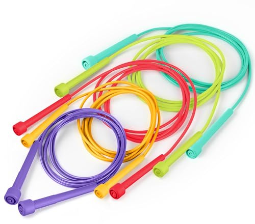 THE TWIDDLERS 5 Cuerda de Saltar para Niños - Ajustable Colorida Skipping Rope