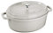 Staub – Schmortopf Truffe weiß aus Gusseisen mit ovalen Noppen 29 cm