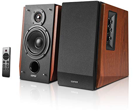 Edifier R1700BTs Active Bluetooth Bookshelf Speakers - 2.0 Wireless Near Field Studio Monitor Speaker - 66w RMS with Subwoofer Line Out