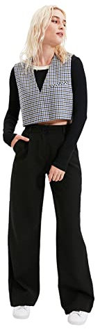 TRENDYOL Damen Trendyol der Mutor-grundn Pants, Schwarz, 38 EU