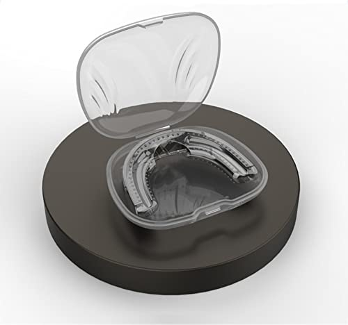 Eljeczt Boccaglio Anti-russamento Anti Snore Mouth Guard Dispositivo Anti-russamento Portatile da Viaggio Bite Notturno Anti Russamento Dispositivo Anti-russamento per Bocca Orale Strumento,Black