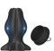 AMAZBEE Butt Plug cavo con tappo abbinato Dialatore anale in silicone nero per donne Speculum Plug tunnel dell'ano per Peeping anale SM Giocattoli del sesso per adulti (S)
