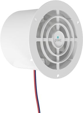 plikc ASC Aspirateur axial avec ventilateur 12Vcc pour camping-car, caravane et caravane diamètre trou 90 mm.