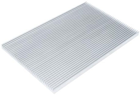 Large Aluminum Heatsink 200 x 127 x 8mm / 7.87 x 5 x 0.31 inch Heat Sinks Cooler Cooling Radiator for LED LCD CHIP Electronic Amplifier Transistor Semiconductor Devices Heat Dissipation