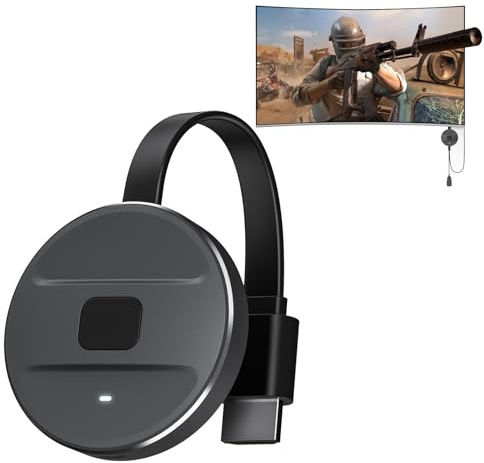 OBEST 4K trådlös display dongel, trådlös smart mediaspelare streaming, 2,4 G & 5 G HDMI Wireless Dongle för Miracast/iOS/Mac OS/Airplay/Android/Windows/surfplatta/bärbar dator