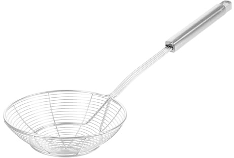 Ciieeo Küchensieb aus Edelstahl Löffelsieb für Lebensmittelfiltern Sieblöffel zum Braten Kochen Schmoren Drahtlöffel für Hot Pot Pommes Fleisch Gemüse