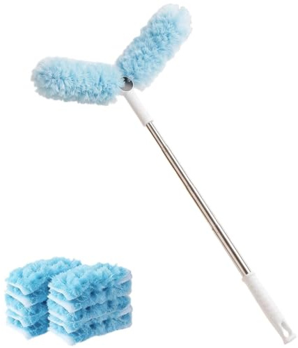 Dammvippa Med Förlängningsskaft Flexibel Mikrofiber Rengöringsverktyg För