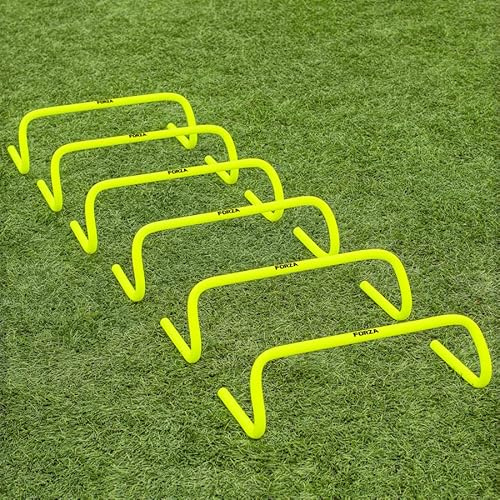 Nws FORZA Speed Training/Agility Hurdles [Pack of 6] | 6 Inch Hurdles | Multi Sports Equipment | Fitness Agility Set | Optional Carry Bag (Without Carry Bag)