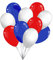 Premium Luftballons Deko NFL Football - Made in DE - 100% Naturlatex & 100% biologisch abbaubar - 15 Stück - Fußball, Länder - für Helium geeignet - twist4® (blau/rot/weiß, 15)