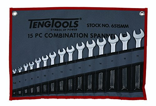 Tengtools 6515MM - Juego de 15 llaves fijas combinadas