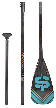 Pagaie de Stand Up Paddle réglable de 175 à 215cm et démontable en 3 Sections - Carbone, Fibre de Verre et Nylon - Modèle Horuz