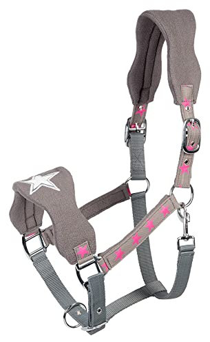 PFIFF 102554 Halfter Sternchen, Kunststoff Polarfleece Bestickbar, Grau, Full