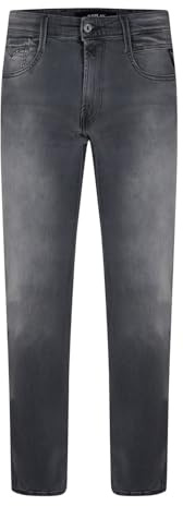 Replay Herren Jeans Anbass Slim-Fit mit Comfort Stretch, Dark Grey 096 (Grau), 33W / 30L