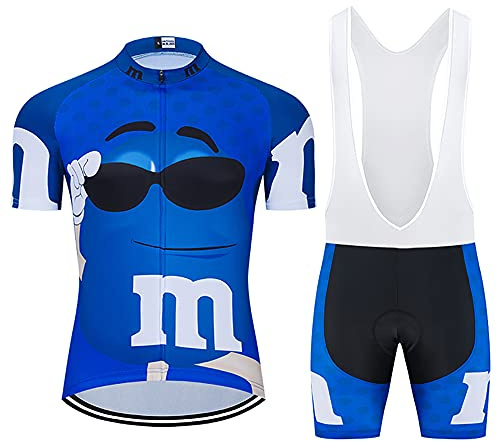 Maillot Ciclismo Kits Hombre Ropa Ciclismo Traje Ciclismo Maillot Ciclismo Hombre Manga Corta MTB Jersey 9D Gel Pantalones Hombre Verano Ciclismo Ropa Transpirable Secado Rápido