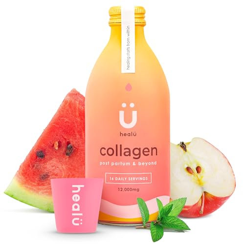 Collagen Supplements for Women 12,000mg Super Strength, Hydrolysed Peptides Liquid Bovine, High in Vitamin C, Zinc & Manganese, Elevate Skin Hair Nails, Higher Absorption Than Marine, Made in UK