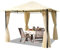 TOOLPORT Tonnelle de Jardin 3x3 m Pavillon avec 4 côtés - bâche de Toit env. 180 g/m² crème