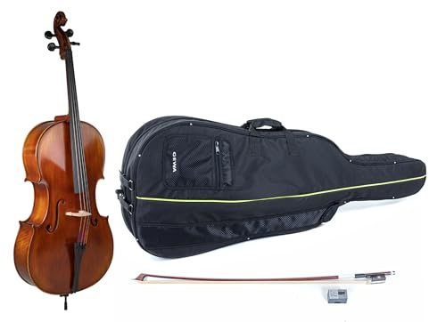 Violoncello GEWA, set di violoncelli Allegro Antique VC1-4/4 pronto per l'uso incl. borsa, arco Massaranduba, corde Larsen Aurora