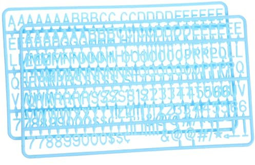 NUOBESTY 2 Sätze Alphabetische Zahlen Brief für Schwarzes Brett Message-Board-Briefe buchstaben und zahlen Lehrerbriefe für das Schwarze Brett Zahlen und Buchstaben aus Kunststoff Plastik