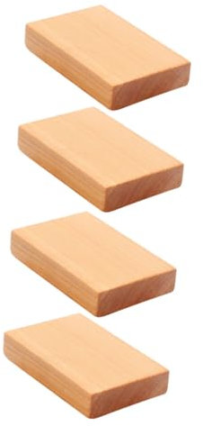 Lurrose 8pcs Hardwood Blocks DIY Material Toys Rectangular Wooden Craft Blocks