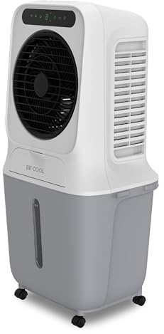 BE COOL Enfriador de aire premium BC25ACP2501W | depósito de agua de 25L, potencia de 90 W, alcance de flujo de aire de 12 m, WiFi y mando a distancia
