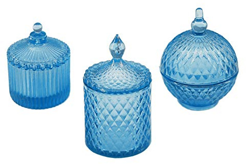 sporful Lot de 3 pots à bonbons miniatures pour maison de poupée, vaisselle, échelle 1:6 pour décoration de maison de poupée
