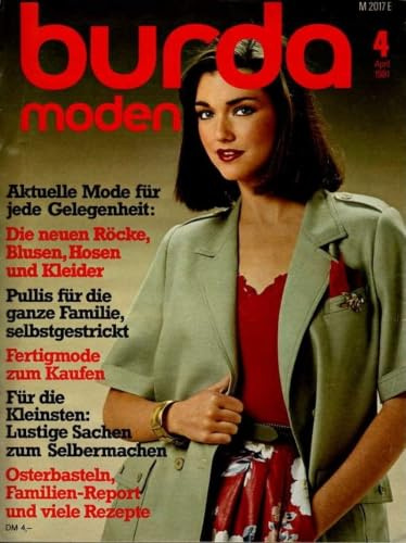 Burda Moden Magazin Deutschland 1981-04 Frühjahrsmode Röcke Blusen Originalausgabe