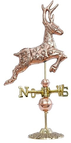 LINNEBORN METALLWAREN FÜR HAUS UND GARTEN kleine Wetterfahne Hirsch