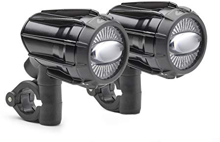 GIVI PAIR OF PROJECTORS ANTINEBBIA OM.UNIVERSAL LED NEW ALUMINUM BLACK