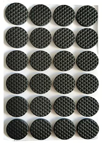 Almohadillas para Patas de Muebles Almohadillas Antideslizantes de Goma para Muebles Almohadillas Protectoras de Piso Autoadhesivas para Patas de sillas de Mesa (48 Piezas de diámetro: 2 cm)