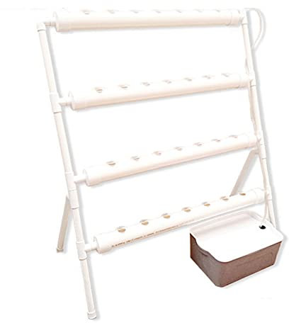 Treeisland Hydroponic Growing System 36 Löcher Hydroponic System Grow Kit mit PVC Hydroponic Pipe für Hydroponische Anzuchtsysteme