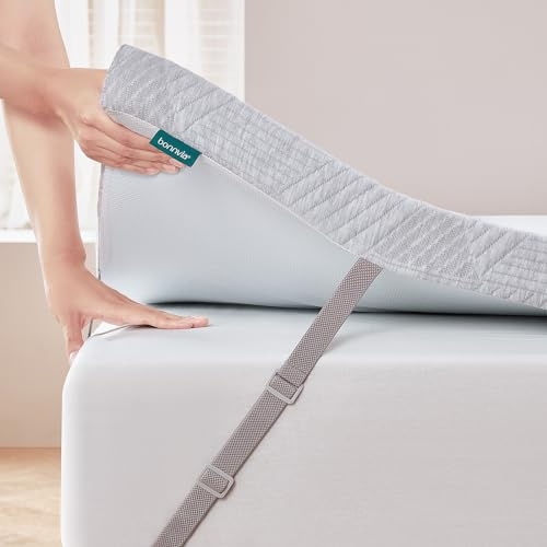 Bonnvia Topper 160x200cm H3/H4 Memory Foam 7 cm Höhe Matratzentopper
