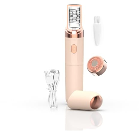 Générique EpilSmooth Épilateur Visage, EpilSmooth 2 en 1épilateur Visage, epilateur sourcil, epilateur Electrique Femme Visage,USB Rechargeable avec Lumière LED Intégrée pour Epilation Sourcil Visage