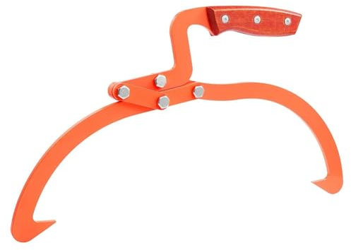 Vocdikficy Pinzas para Troncos de 20 Pulgadas Carga Hasta 110 Libras Pinzas Deslizantes de 2 Garras Agarre Antideslizante Capacidad de Carga, Herramienta de Arrastre y Transporte