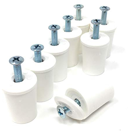 Jkandel Ensemble de 8 butées d’arrêt, de couleur blanche, 30 mm, avec disque