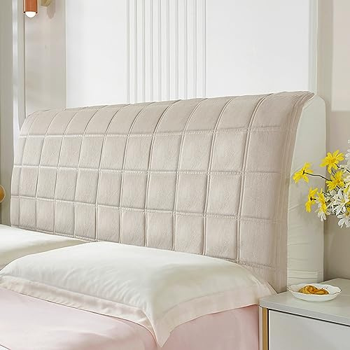 Copri Testiera Letto Matrimoniale Imbottita Tortora,copritestiera Matrimoniale/singolo/una Piazza E Mezza Microfibra Marrone,elasticizzata Trapuntata Cuscino Copertura ( Color : 4# , Size : 180cm(71in