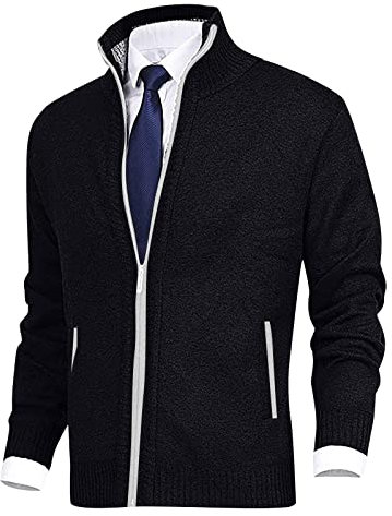 Strickpullover Weihnachten Bomberjacke Herren Winter Glitzer Jacke Jacken Herren Pilotenjacke Herren Arbeitsjacke Zipper Hoodie Herren Regenjacke 5XL Fahrradmantel 28 Zoll (Schwarz, XL)