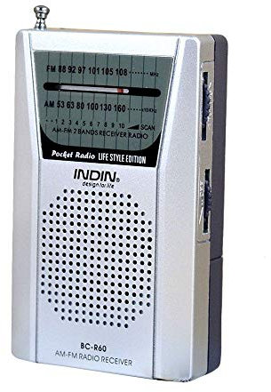 Mini antenne télescopique portable AM/FM récepteur mondial BC-R60 à piles Radio de poche portable universelle récepteur AM/FM haut-parleur intégré