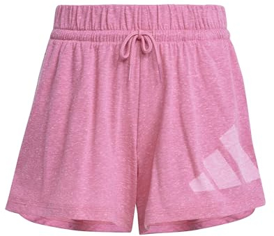 adidas Girl's Essentials Shorts, Pink Fusion/White, 14-15 Years