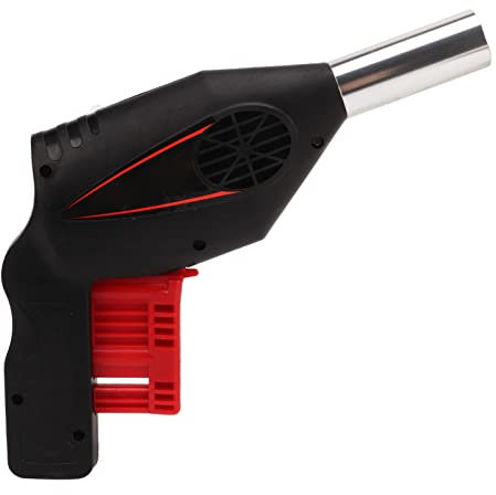 Souffleur de Barbecue Fournitures Manuelles Souffleur à Pression Manuelle Outils en Acier Inoxydable Buse de Tuyauterie Pressée à la Main pour le Camping en Plein Air, Portable