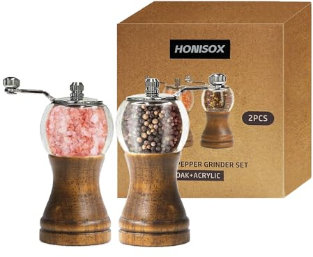 Manual Salt and Pepper Grinder Set