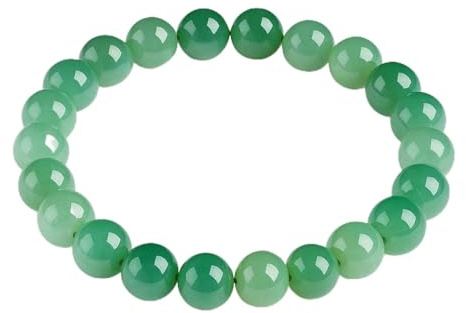 Green Aventurine Bracelet – Natural Green Aventurine Beads for Men & Women, Handmade Bohemian Gemstone Bracelet for Luck, Prosperity & Balance