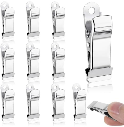 HABNI Morsetti A Molla In Metallo, 12 Pcs Clip A Molla,Morsetti A Coccodrillo, Larghezza 1,3 Cm, Piccoli Morsetti A Molla, Argentati, Mini Mollette Per Foto, Tende, Vestiti, Snack, Lavori Di Bricolage