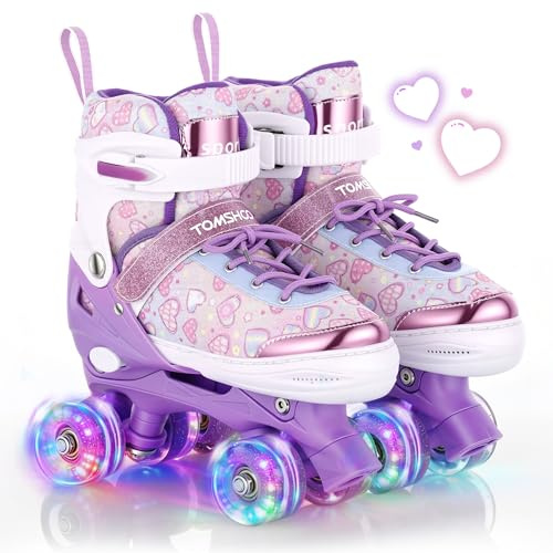 TOMSHOO Roller Skates for Girls Kids