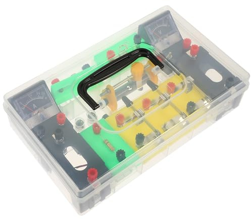 LRXIYODE Physik Experimentierkasten Elektrotechnik Junior High School Elektrizität Lernset für Unterricht Physik Experimentierwerkzeug Strom Schaltkreis Baukasten Labor Zufällige Farbe