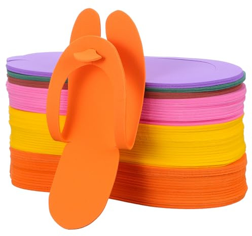 TOGEVAL 24 Paia Pantofole Usa e Getta Pieghevoli in EVA 3 MM Unisex Leggere e Traspiranti per Viaggi Hotel Spa e Domestico Protezione Antiscivolo e Comfort per Piedi Larghi