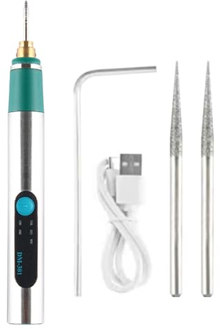Herramienta de Grabado - Máquina de Grabado Rotativo Portátil y Fácil para Principiantes,Bolígrafo Grabador Recargable con 3 Velocidades | Para DIY, Joyería, Madera, Vidrio, Metales y Cuero