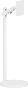 MAXMOUNT Höjdjusterbart TV-stativ för 17–43 tums TV – mekaniskt TV-stativ med fjäderarm, TV-stativ kan roteras och lutas, kabelhantering, vit